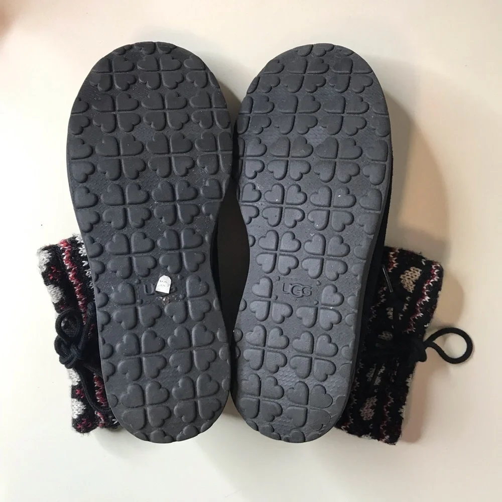 Ugg Red, White, And Black Winter Boots Size 4